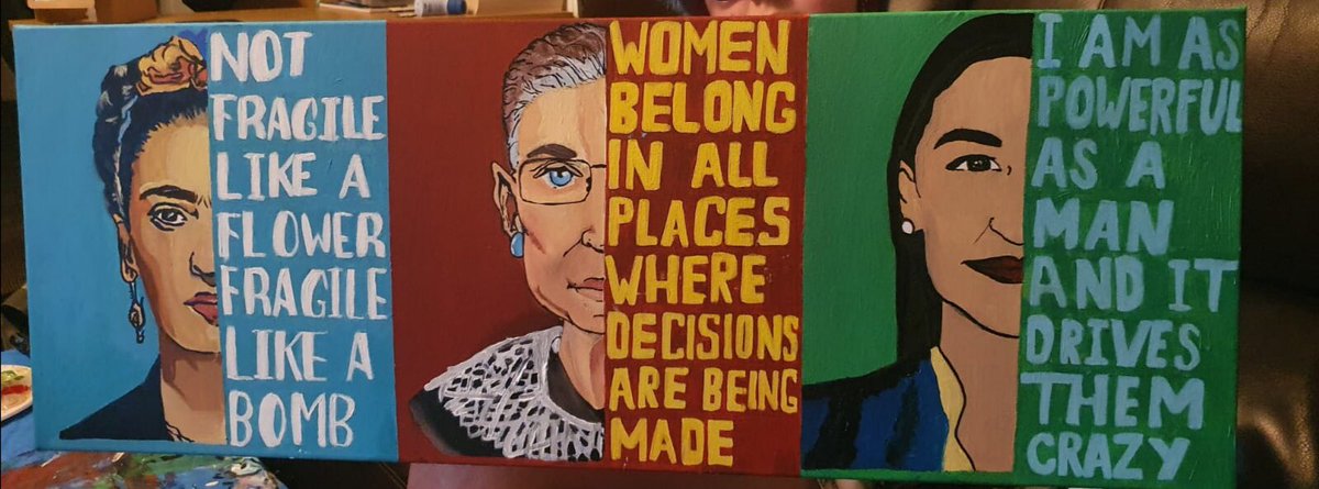At the beginning of March, the wonderful Niamh in S2 asked if she could do a painting highlighting a few of her role models for #IWD2021 

This is the result. 

What a creative, inspiring, outstanding piece of work 🤩👏🏻🤩👏🏻🤩👏🏻

@ChrystonHum <a href="/CHS_Chryston/">Chryston High School</a>