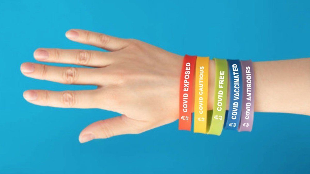 GadgetFlow's tweet photo. The @BandCovid social safety #bracelets https://t.co/TeASARMcCz Express your current coronavirus status with the Band Covid social safety bracelets. #everydaycarry https://t.co/NbxddxPRDv
