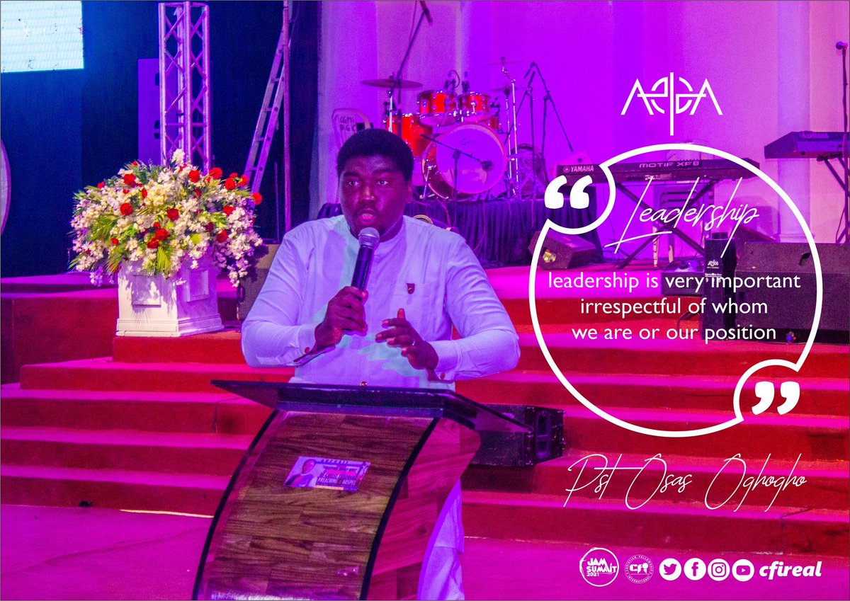 CFiJAMSummit's tweet photo. Jamsummit 2021 Day 2

Insightful highlights on the teaching of Leadership by our dearest Pastor Osas Oghoho

#Abba
#Cfireal
#JAMSummit2021
#Thebig30 https://t.co/mUoMe2srEH