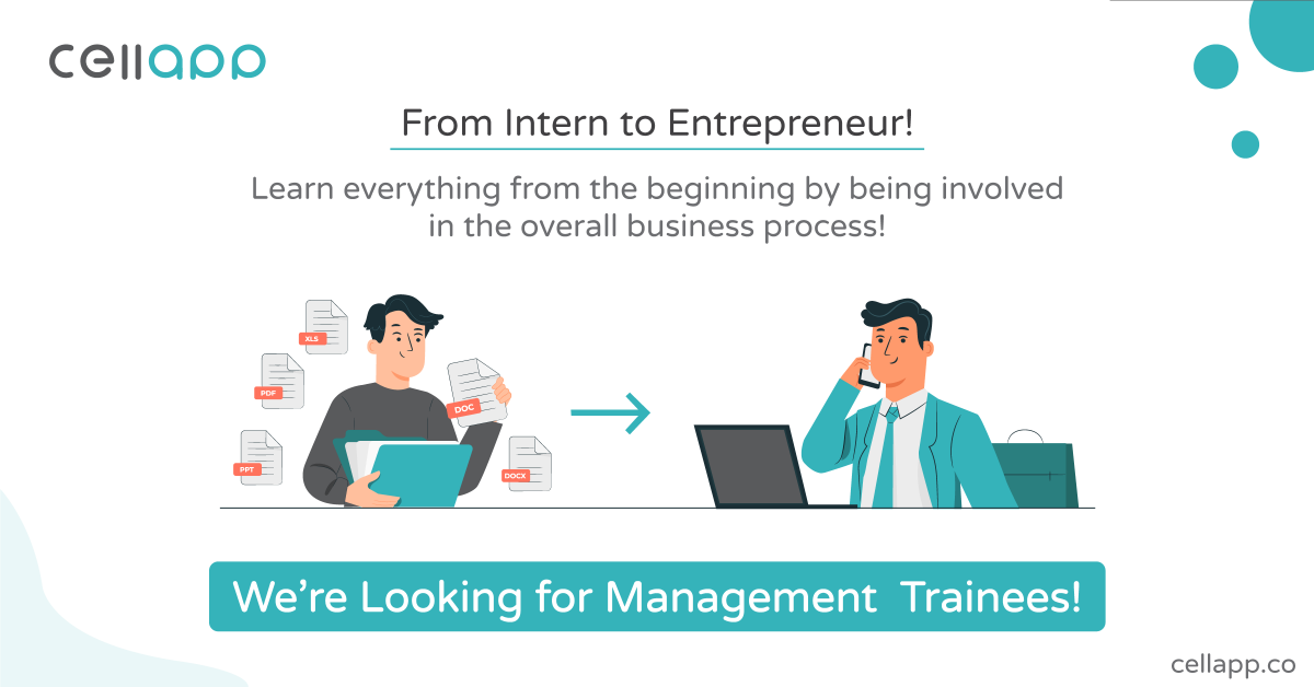 apps2impact's tweet photo. We're looking for management trainees who will eventually be groomed into highly skilled management leaders!

If you think you have got what it takes, send us your CV and Cover Letter at jobs@cellapp.co!
.
.
#cellapp #apps2impact #incubation #Vacancy #ManagementTrainee https://t.co/HAzmQiqX5u