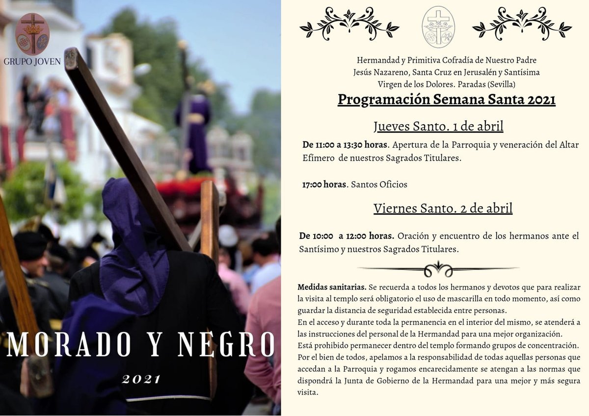 CONSEJO DE HERMANDADES Y COFRADIAS DE PARADAS (@consejoparadas) on Twitter photo 