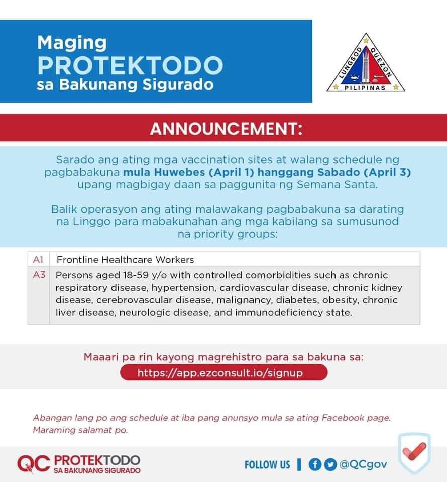 Quezon City Health tweet media