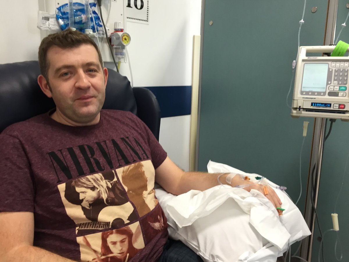 gilmac1975's tweet photo. April is testicular cancer awareness month and today is also my all clear day. Six years ago today the Dr said you are cancer free and I cried my eyes out. I am going to post a bit about my experiences this month and give a shout out to @checkemlads for being with me. Chemo day 1 https://t.co/W2pgoDyUEu
