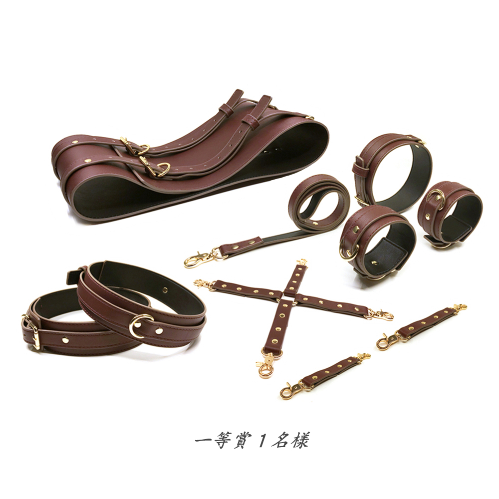 sexymaker_jp's tweet photo. 🌟新店オープン記念キャンペーン🌟

❣️ 抽選で計6名様にプレゼント‼️

一等賞：拘束六点セット*１名
二等賞：重厚な本革首輪*２名
三等賞：エレガント本革首輪*３名

【応募方法】
①@sexymaker_jpをフォロー
②このツイートをリツイート

【締切】4/14（水）23:59まで、4/15発表 https://t.co/3ThDgCYxvc
