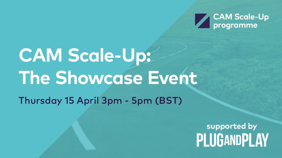 SHOWCASE EVENT: Join @ZenzicUK for ‘CAM-Scale-Up: The Showcase Event’ on 15 April 3pm – 5pm (BST) as they share insights from SMEs, CAM Testbed UK and industry experts involved in the Zenzic CAM Scale-Up programme.
 
Register your place now: zenzic.io/camscaleup