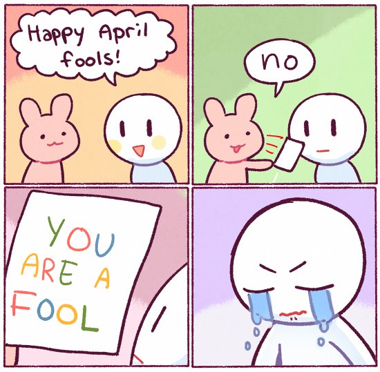 its april 