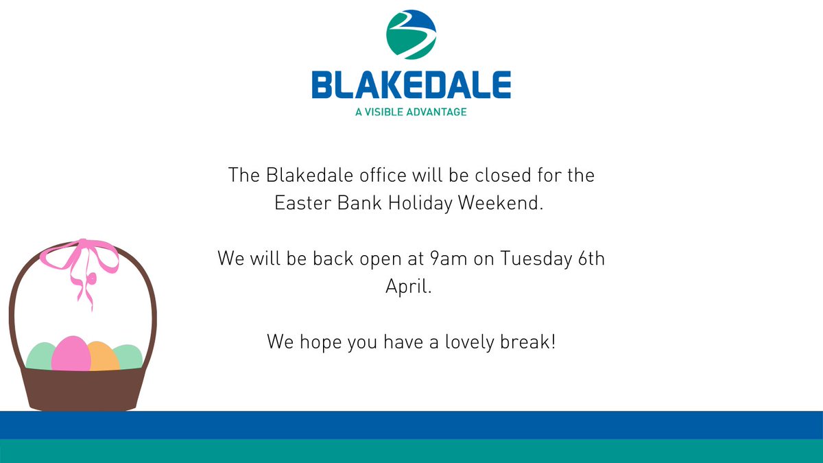 Please note our office will be closed tomorrow until Tuesday for the Easter weekend.