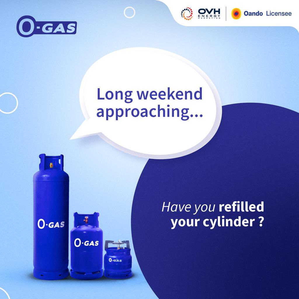 OVHEnergy's tweet photo. Refill your gas cylinders before all the enjoyment begins this holiday. 
#mealsbestpreparedwithogas 

#ovhenergy #cookwithogas https://t.co/5M4x8aCh0M