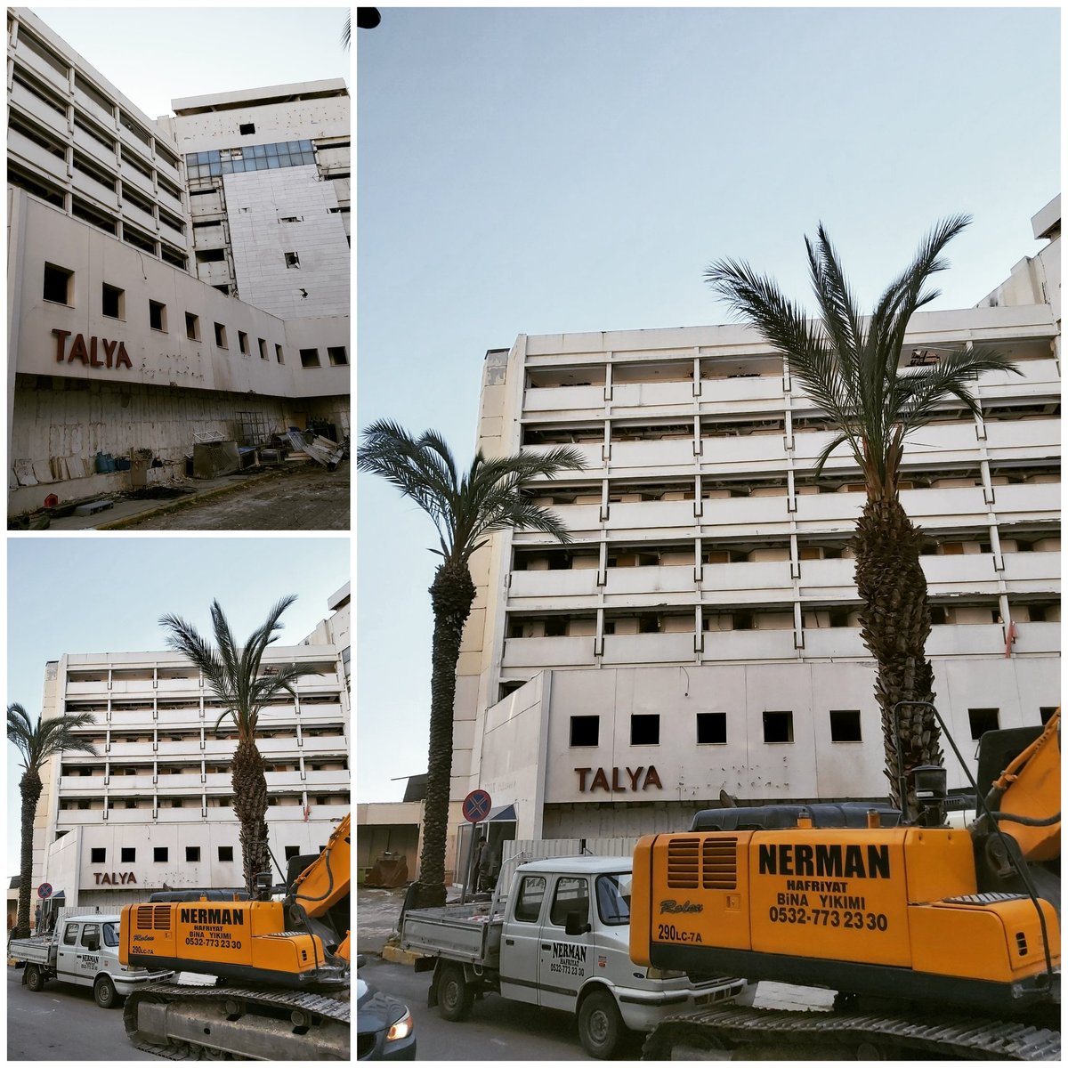 CallAntalya's tweet photo. #talya otel eski haliyle tarihe karışıyor.

#antalya #divantalya https://t.co/RxO4PK2uvx
