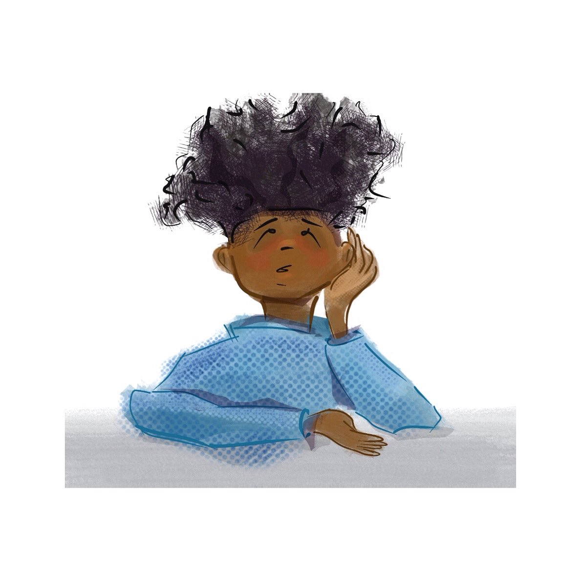 stilldez's tweet photo. Say What Now? I 💭 this daily about the daily 📰. 🤷🏾♀️ #PocketProcreate 📱& ✋🏾🎨! 🚫🍎✏️
#kidlitart #illustration #illustrator #kidlit #RepresentationMatters #childrensbooks #picturebook #comics #childrensbookillustration https://t.co/lsBhoiMePd