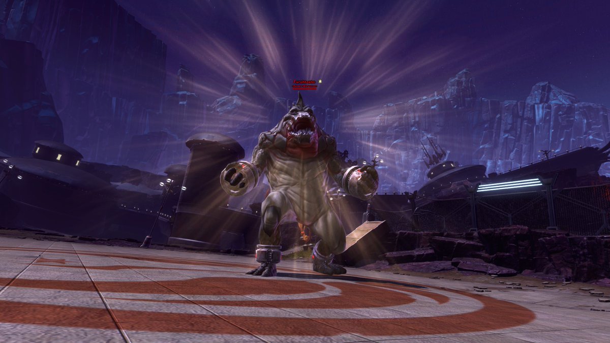 DisciplesGuild's tweet photo. This week we're looking after Dreadtooth at #SectionX. / Wir schauen mal wieder nach Furchtzahn in der Sektion X. #swtor #swtorfamily #conquest Sadly tickets only from @DerPfannenstiel this week ... 😢 https://t.co/AiNszPcen7