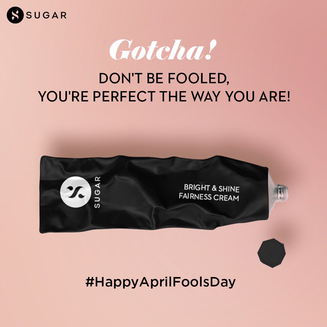 trySUGAR's tweet photo. We can't keep calm! It's finally here!❤️

Presenting, the most-awaited launch of the month - SUGAR Bright &amp; Shine Fairness Cream. Perfect for all skin tones❤️

Swipe right to reveal the product.

#AprilFoolsDay #AprilFoolDay #AprilFools #MySkinMyChoice https://t.co/GNEae2QxwG