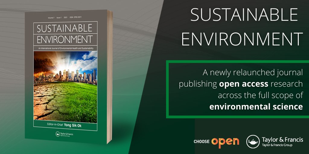 tandfonline's tweet photo. Want your research to make real-world impact?
Sustainable Environment is aligned with the UN’s Sustainable Development Goals, and publishes on a broad spectrum of areas in environmental science🌳🔬
Explore the sections and discover how to submit: https://t.co/n6ioZB0p8b https://t.co/0jvIs2GA4W