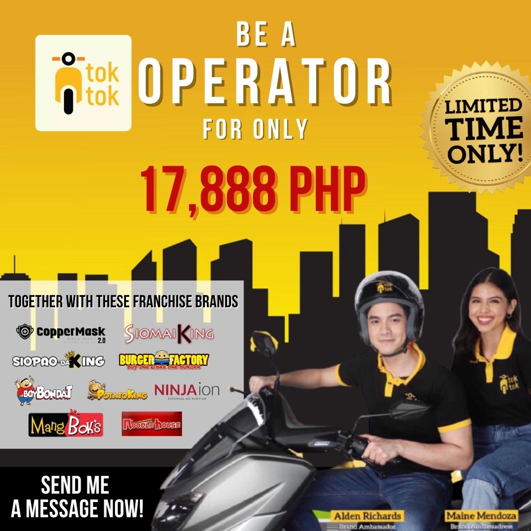 ToktokPHDom's tweet photo. Last Chance para maging Toktok Operator!

Promo until April 5,2021

Be a Toktok Operator now! Sa halagang ₱17,888 may sarili ka ng negosyo!

Send me message ✉️

#toktok #toktokOnlineFranchise #DeliveryService #toktokOperator #IpatoktokMoNaYan https://t.co/0Mu3aG2ISn