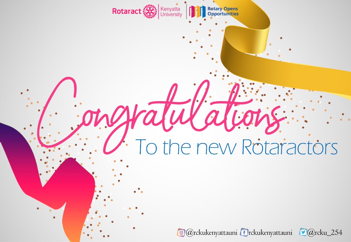 rcku_254's tweet photo. Congratulations to the newest Rotaractors in the world and Welcome to the family, 🎊🥂!!
#GrowRotaract 
#RotaractFamily https://t.co/nTxWnuYPG4