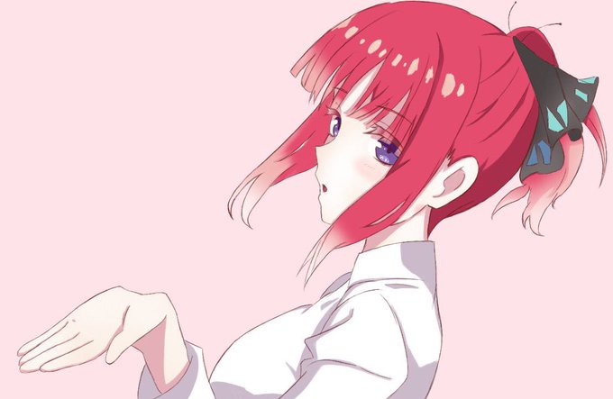 さんがTwitterに投稿した中野二乃(五等分の花嫁)のイラスト。