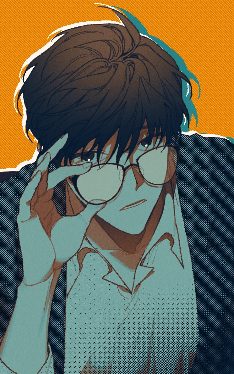 원하는 구도가 없어서 그리다 보니 나온... 안경 이메레스 쓰실 분들 자유롭게 써주세요 철푸덕 다들 안경씁시다  #이메레스 #트레이스 #트레틀