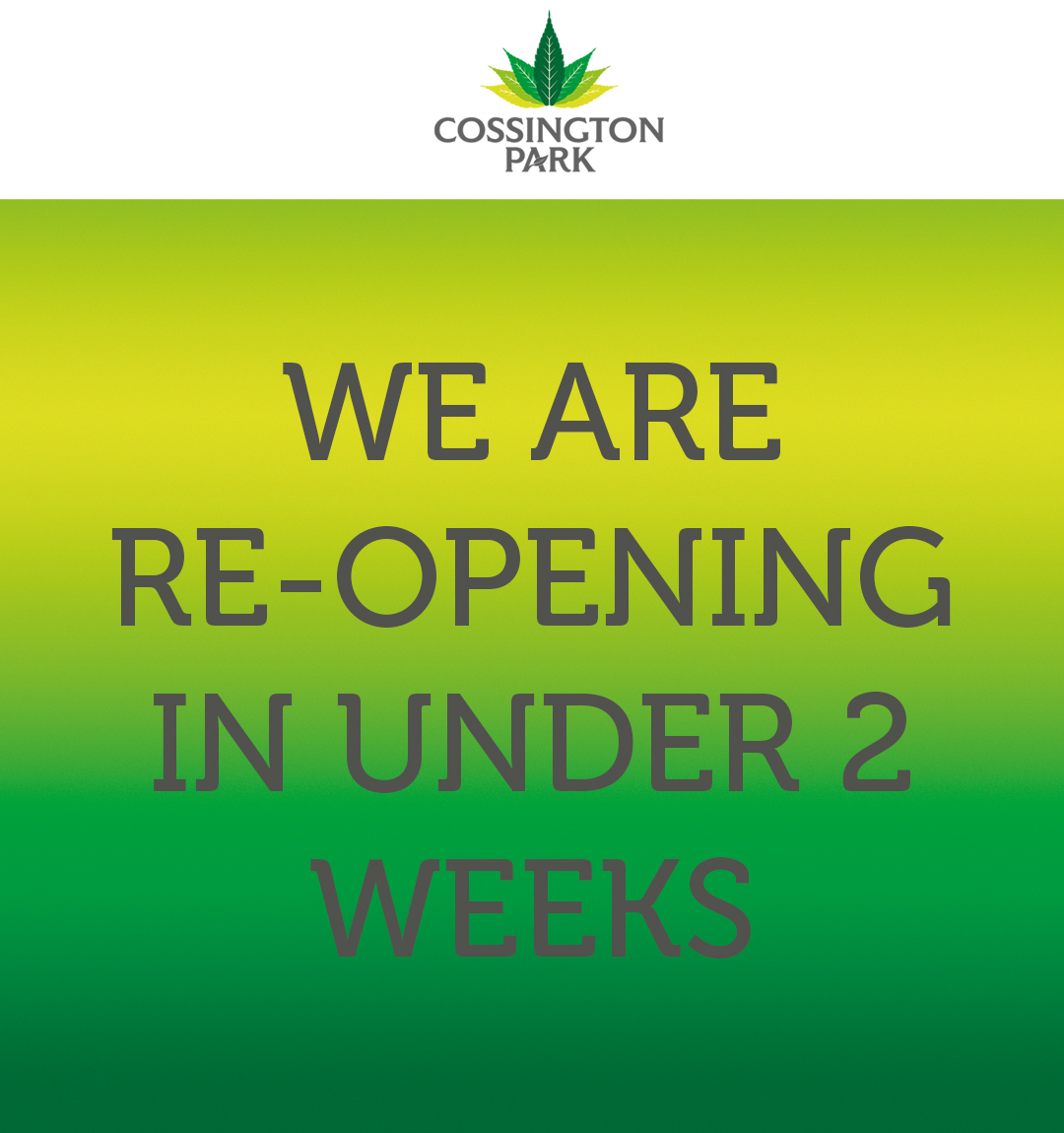 In just under 2 weeks, we can open our doors to guests from the same household. Book yourself and your loved ones a much-needed break away at Cossington Park today bit.ly/3tsrEId #family #cossington #reopening #family #home #countryretreat #countryside #homefromhome