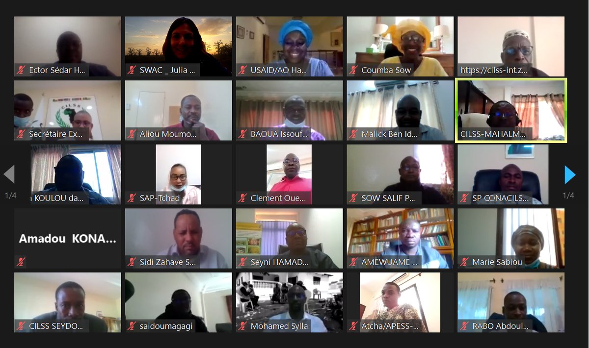Une centaine d'experts venant de 17 pays de la région sahélienne et ouest-africaine ainsi que de nombreux partenaires sont actuellement réunis en visioconférence <a href="/CILSSinfos/">CILSS</a> <a href="/ecowas_agric/">ECOWAS Agriculture</a> <a href="/UEMOA_Officiel/">UEMOA_Officiel</a> <a href="/SWAC_OECD/">SWAC OECD</a> <a href="/USAIDWestAfrica/">USAID West Africa</a> <a href="/eu_echo/">EU Civil Protection & Humanitarian Aid 🇪🇺</a> <a href="/FAOWestAfrica/">FAO West Africa</a> <a href="/WFP_WAfrica/">Kinday Samba</a>