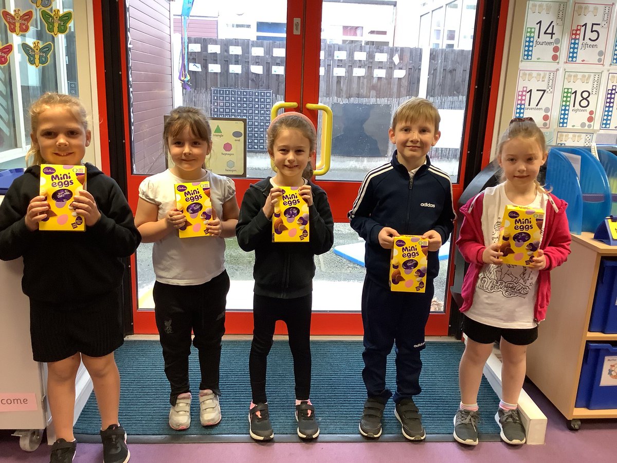 Well done to the Year 1 children that have won an Easter egg in the raffle this morning!