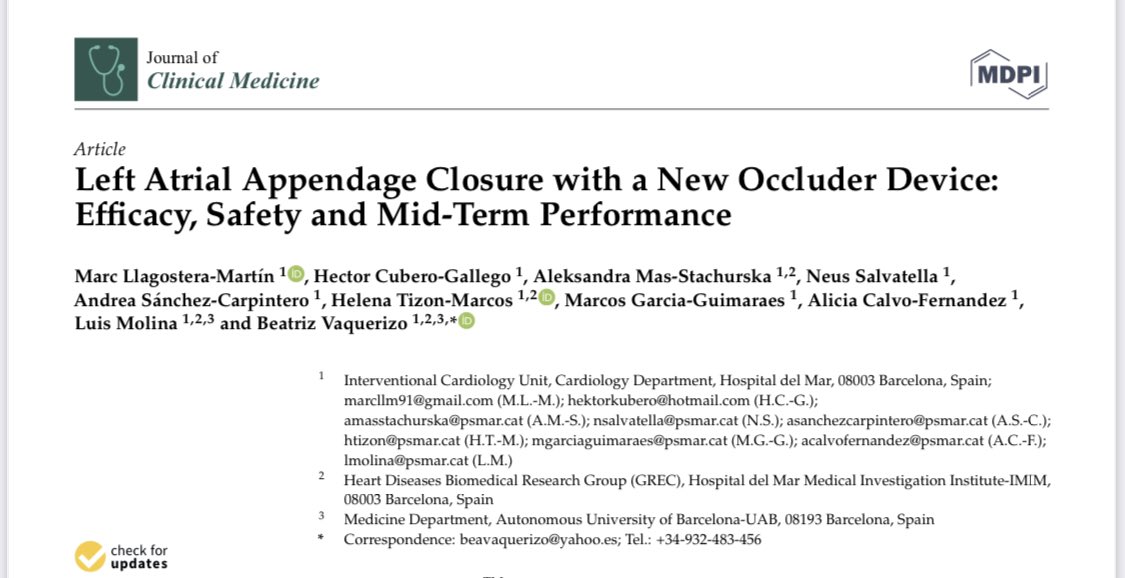 First paper of the doctoral thesis of our 5-Resident and future A1 staff!!
<a href="/Guimacardio/">Marcos García Guimarães</a> <a href="/llagostera_marc/">Marc Llagostera</a> <a href="/hcuberogallego/">Héctor Cubero Gallego</a> @helenatmCARDIO <a href="/pipecardio/">Felipe Hernández</a> <a href="/RumoJose/">Jose Ramon Rumoroso</a> <a href="/cardioyoguini/">Neus Salvatella</a>
