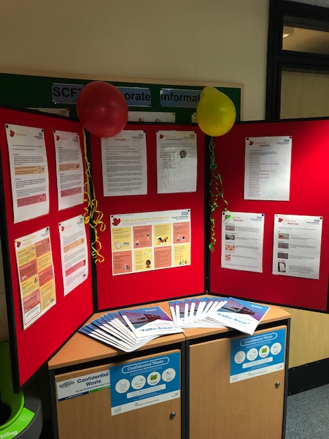 Loving the #ThinkFalls display produced by the #TeamWestSussex Central Falls team - &amp; great we are using resources produced by <a href="/gracephysio_/">Grace Ogunlola</a> on her #Leadership student placement with us @nhs_scft as part of this initiative 😀<a href="/hebajackson/">Heba Jackson</a> #AprilFallsDay