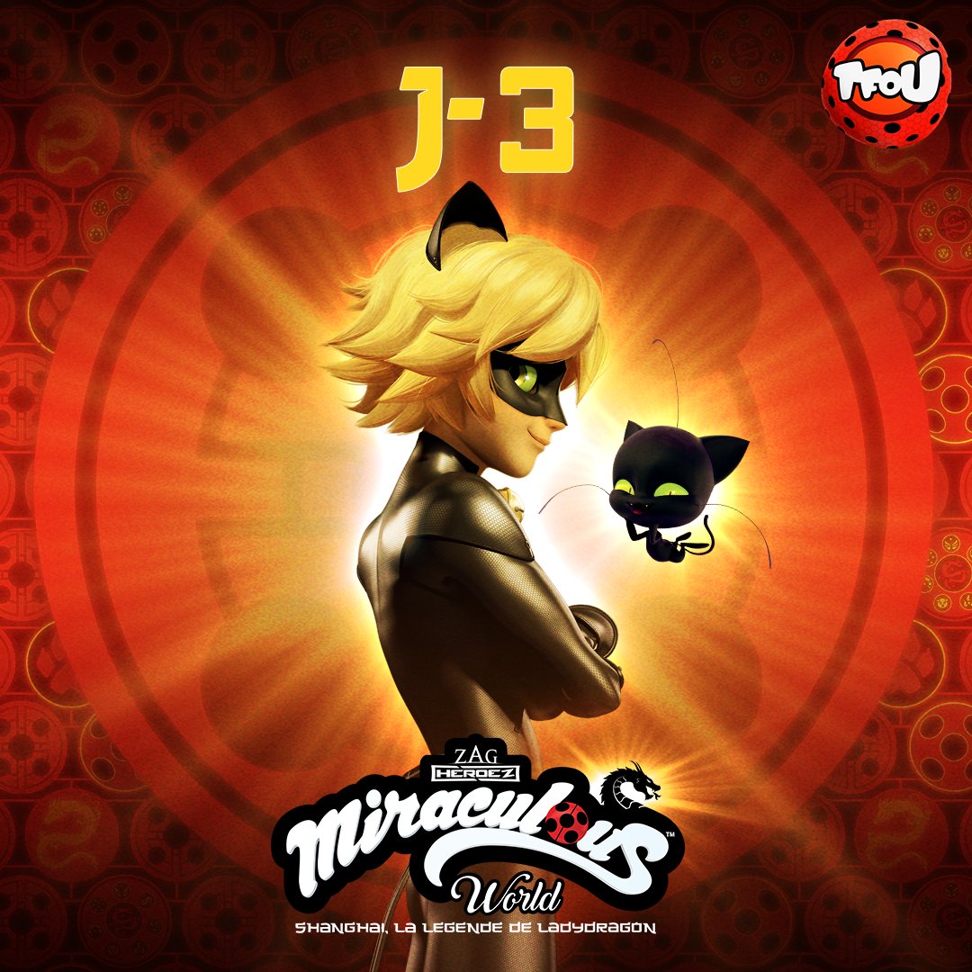 In 3 days 💥
Witness the rise of a new legend 🐲
➡️🇫🇷 April 4th at 8:45am on #TFOU <a href="/TF1/">TF1</a> 
#Miraculous #MiraculousWorld #Ladydragon