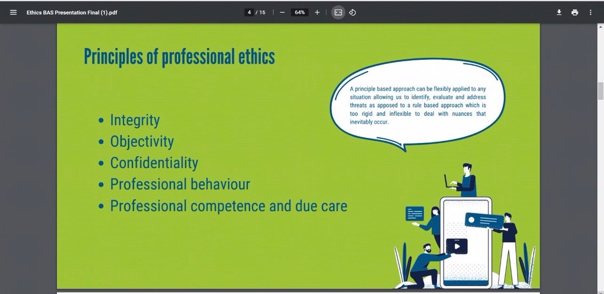 BakerAccService's tweet photo. Yesterday, Gemma took the team through our annual training on professional ethics. 

Ethical behaviour plays a vital role in ensuring public trust in financial reporting and upholding the reputation of the accountancy profession. 

#ethics #accountancy #icaew #iesba https://t.co/KxLe2Ozm0I
