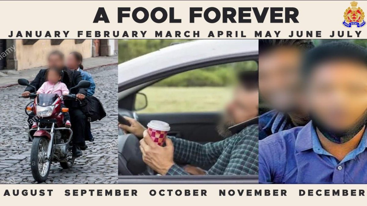 Uppolice's tweet photo. Stop Fooling Yourself !

Stay Safe Today And Forever. 

#AprilFoolsDay 
#FoolForever 
#AprilFool
#StaySafe
#Covid
#Covid19
#RoadSafety
#UPPCares 
#UPPolice https://t.co/XLlHY6BSYu