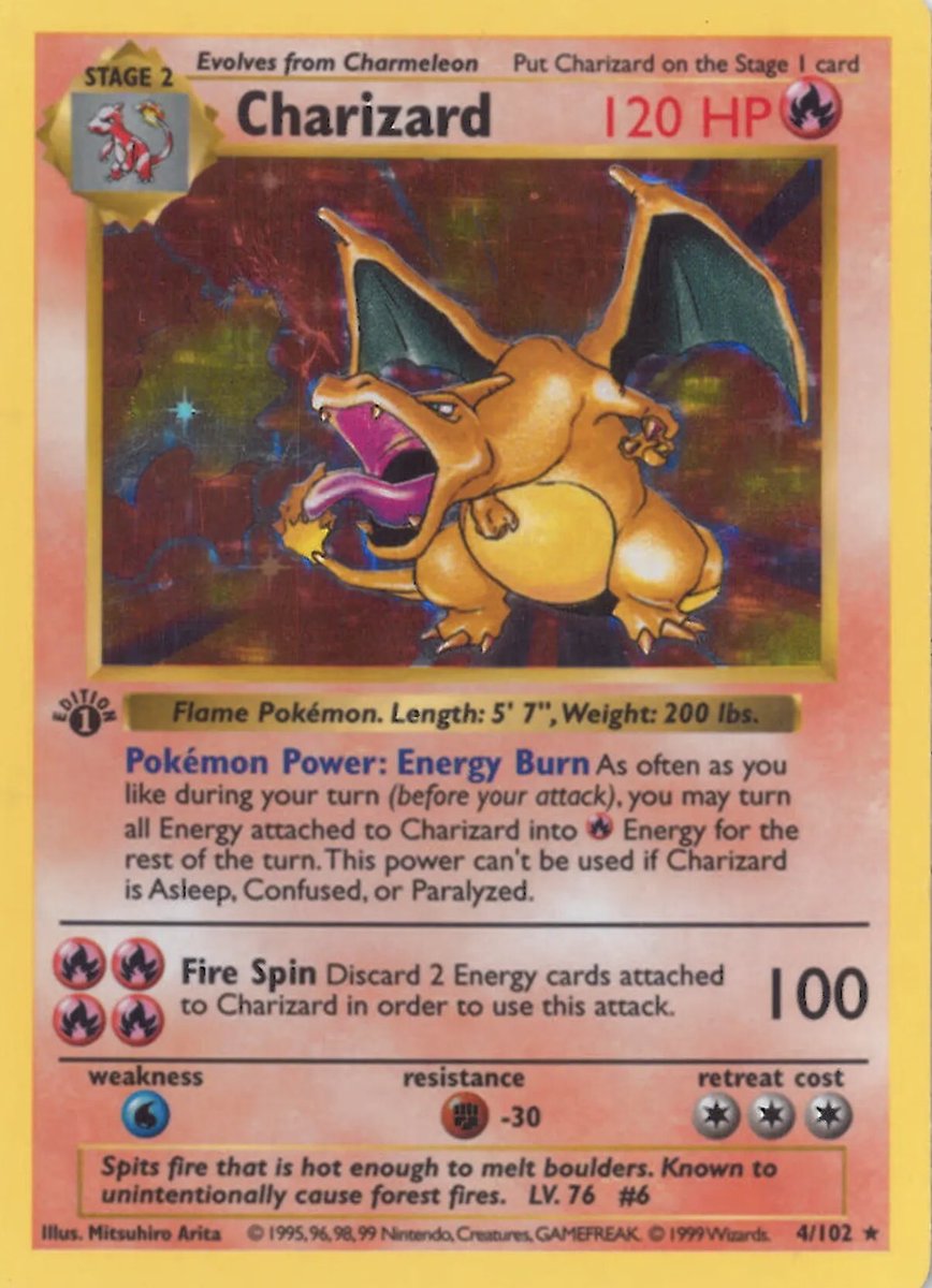 Yu Gi Oh Card Of The Day 0 Charizard First Released In Japanese In 1996 And In English In 1998 Illustrated By The Great Mitsuhiroarita Who Here Owns This Legendary Card Yugioh