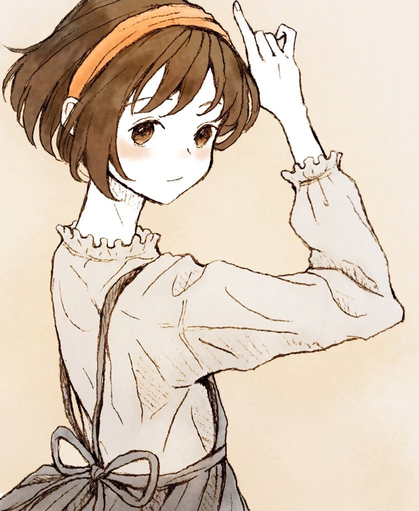 「ヘアバン娘 」|うさこのイラスト