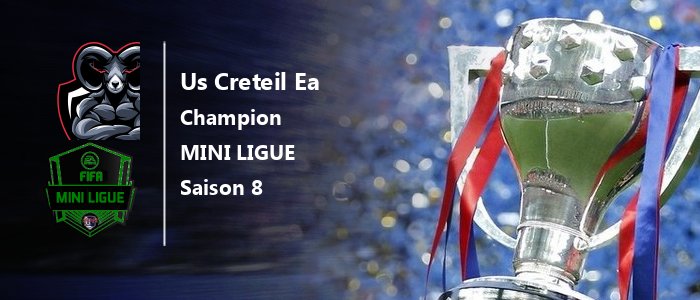 Bravo au champion de la Mini ligue

🏆 <a href="/creteilea/">Us Creteil EA</a>

🥈 <a href="/Mm2cU/">MM2C UNITED</a>
🥉 @ATL_Orphee