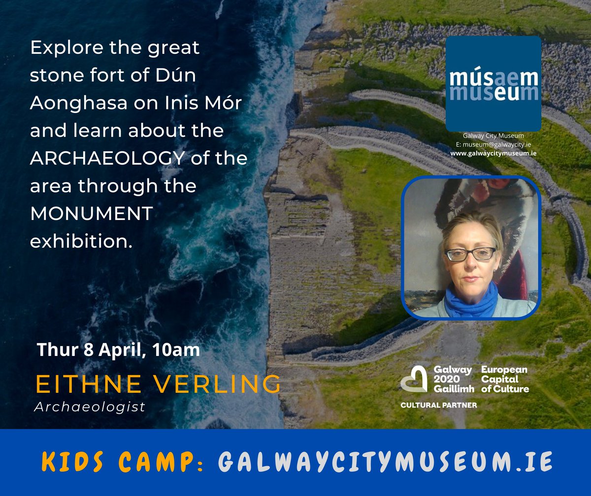 GalwayMuseum's tweet photo. #KidsCamp / Campa na bPáistí online at https://t.co/7Y1lmg9Sar this Easter from 10am 6-9 April / Aibreán. No booking required and all workshops are FREE! Ages 7-12. Enjoy! / Bain sult as! #freeevents #easterworkshop #storytelling #drawcartoons #mythicalcreatures #art #imagination https://t.co/dLLQ5XIOAA