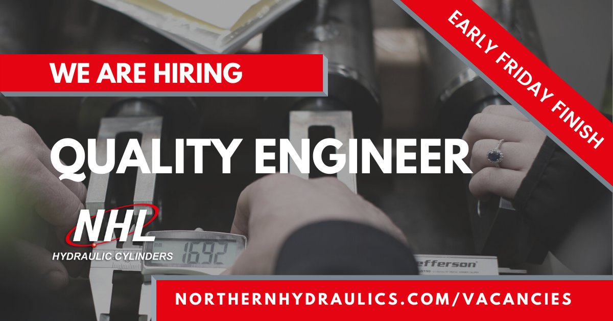 We have an excellent opportunity within our Engineering team for an experienced Quality Engineer.

Learn more/apply: northernhydraulics.com/quality-engine…
 
Competitive salary | @WestfieldHealth | Bike to Work
 
#QualityEngineer #Manufacturing #QualityEngineering #Tyrone #NorthernIrelandJobs