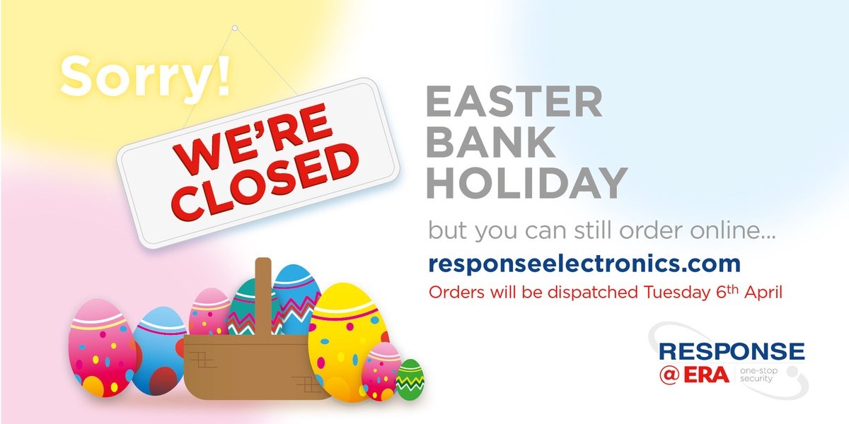ResponseLTD's tweet photo. Just a little reminder our offices are closed over the Easter break from Friday the 2nd to Monday the 5th of April … 🐣 https://t.co/XxTSxN5Rax https://t.co/82KgDldpsI