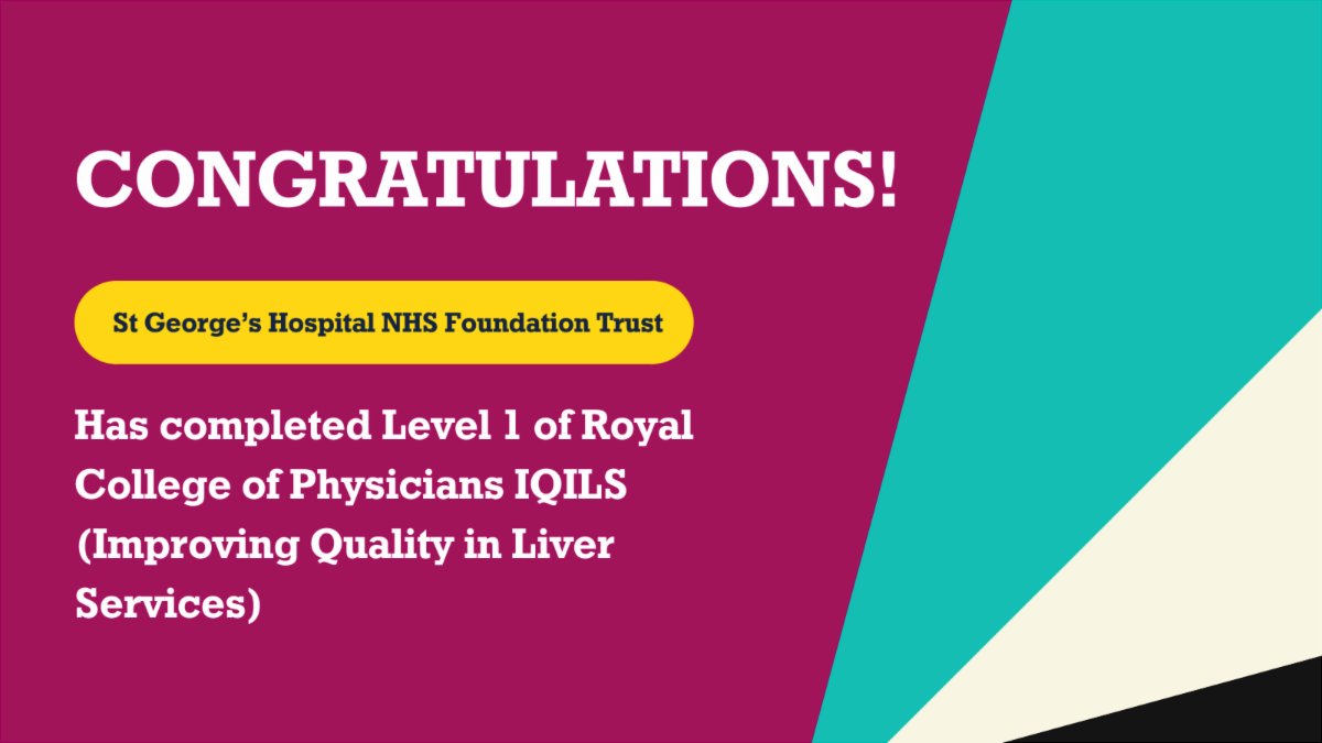 Congratulations to @StGeorgesTrust for completing Stage 1 of #IQILS <a href="/RCPLondon/">RCP</a>! 👏👏👏