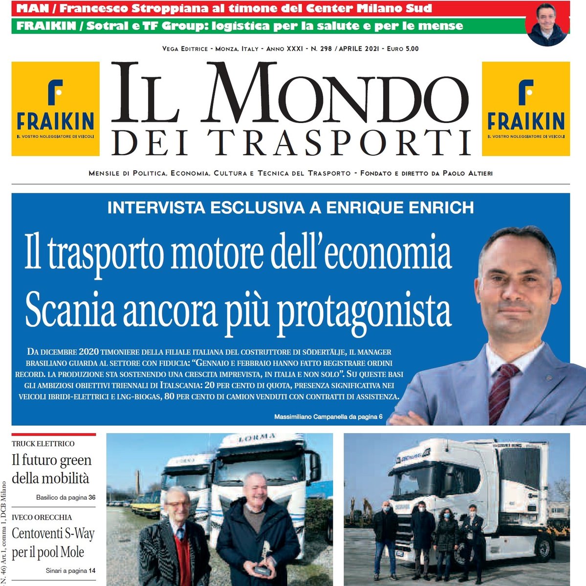IL MONDO DEI TRASPORTI / Il neo timoniere di Scania è il “Personaggio” di Aprile
ilmondodeitrasporti.com/news/attualita…
#MdT #aprile #scania #news #notizie #transport #vehicles