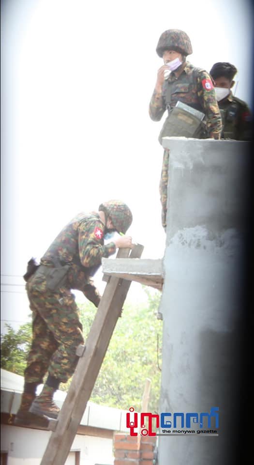 shafiur's tweet photo. #Apr1Coup Monywa

Infamous 99th LID spotted in Monywa. 

This infantry division was responsible for the worst massacre of #Rohingya in Rakhine - Tula Toli or Min Gyi

#WhatsHappeningInMyanmar #Myanmar https://t.co/uCmlC6iQNL