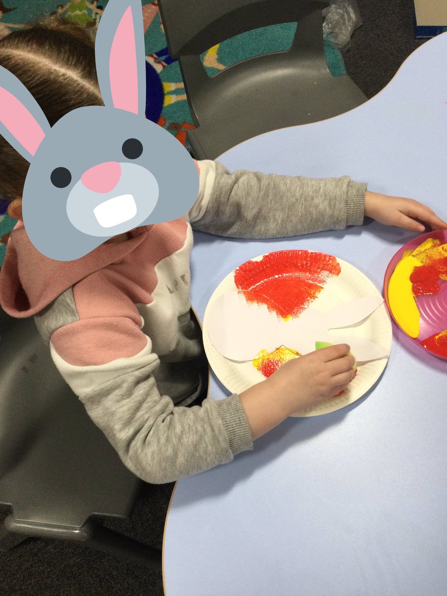 NurtureFPA's tweet photo. Bunny silhouettes again today using paint 🐰 https://t.co/n1e5XBkdM5