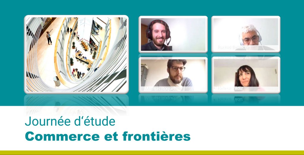 unigr_cbs's tweet photo. At the today’s conference on retail &amp; borders the #UniGR_CBS members M. Boquet, N. Dorkel, R. Belkacem &amp; H. Yildiz and others gave insights on methodes and results of research on cross-border retail practices of distributors and consumers #BorderStudies https://t.co/dQ7XoANSs9
