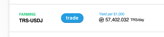 TrueSwapFinance's tweet photo. New farm enabled

$TRS - $USDJ

APR: 71,310%

Join now: https://t.co/5NiTsinTfC

#TrueSwap #TRS #TRX https://t.co/lmzeTGspzP