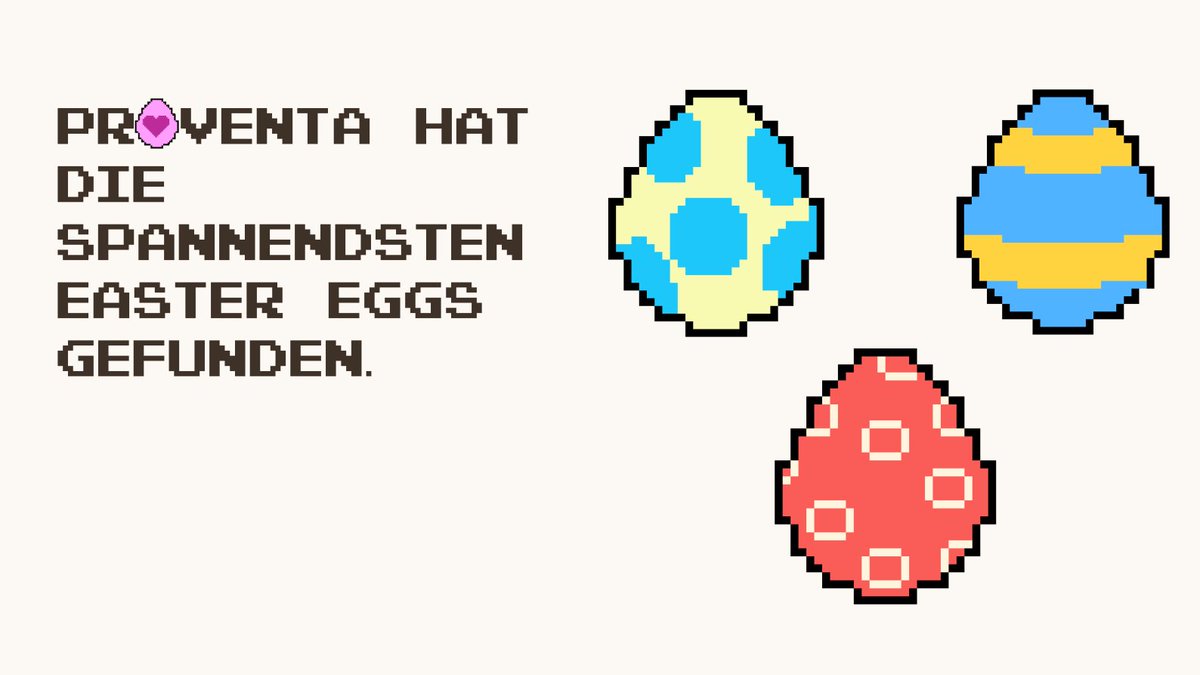 Proventa_AG's tweet photo. #Ostern steht vor der Tür. Wir wünschen Euch viel Gesundheit und Gelegenheiten zum Lächeln. Wir haben eine interessante #Osteraktion für Euch vorbereitet, um sich auf die Ostertage einzustimmen. Geht mit uns unter https://t.co/0WEE4xV1dv auf die Suche nach #EasterEggs🐰🥚🍫 https://t.co/WwXxTuqA0P