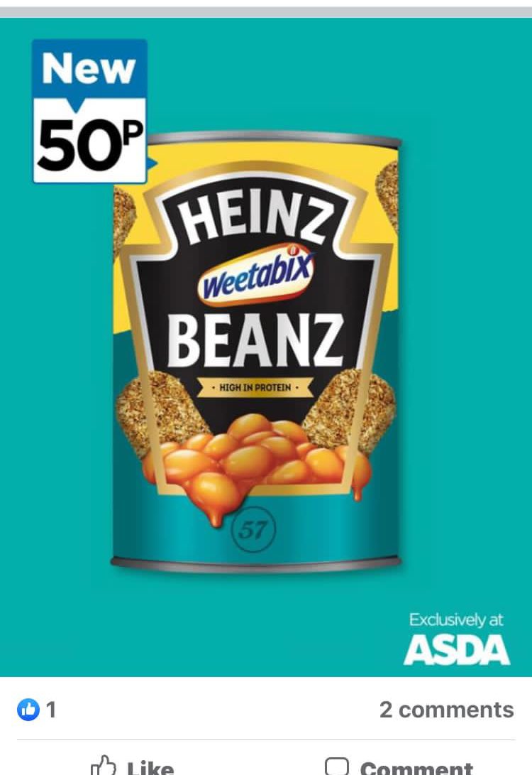 @weetabix So is this not an April Fools then between you and your fellow friend @HeinzUK ? I feel this is the start of the weetabeans saga #2. Ps. beanbix is also a good name if there is a 2nd round 😂