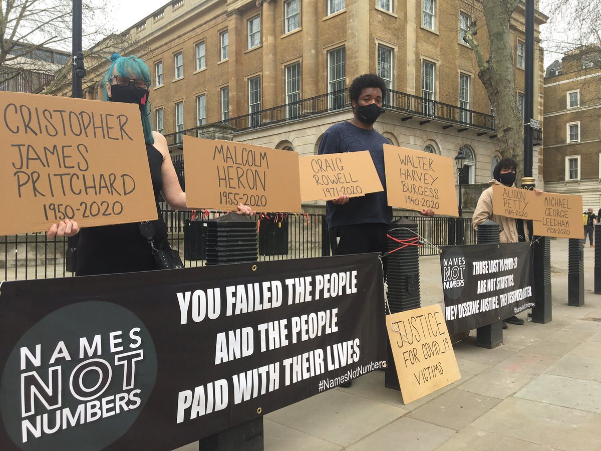 Those lost to Covid-19 are not statistics. They deserve justice. They deserved better. #namesnotnumbers #justice #campaign #politics #inquirynow #covid_19 #covid 
<a href="/BBCNews/">BBC News (UK)</a> <a href="/Channel4News/">Channel 4 News</a> <a href="/itvnews/">ITV News</a> <a href="/RT_com/">RT</a> <a href="/DailyMirror/">The Mirror</a> <a href="/Telegraph/">The Telegraph</a> <a href="/standardnews/">Standard News</a>