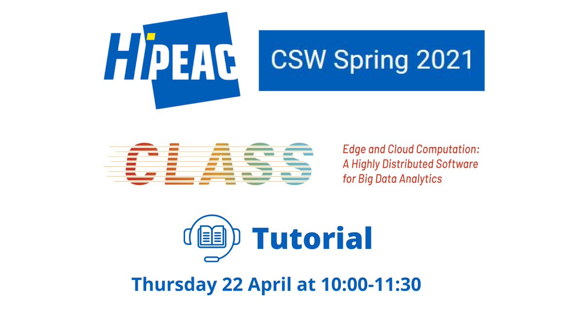 EU_CLASS's tweet image. 🧐 Have you registered to #CSWSpring21 yet? 

👩🏽‍🏫 Don&apos;t miss our tutorial: &quot;A highly distributed software architecture for real-time #bigdataanalytics over the complete compute continuum&quot; on Thu 22 April @ 10:00.

Sign up for free 👉🏽 bit.ly/3cEmFhS
