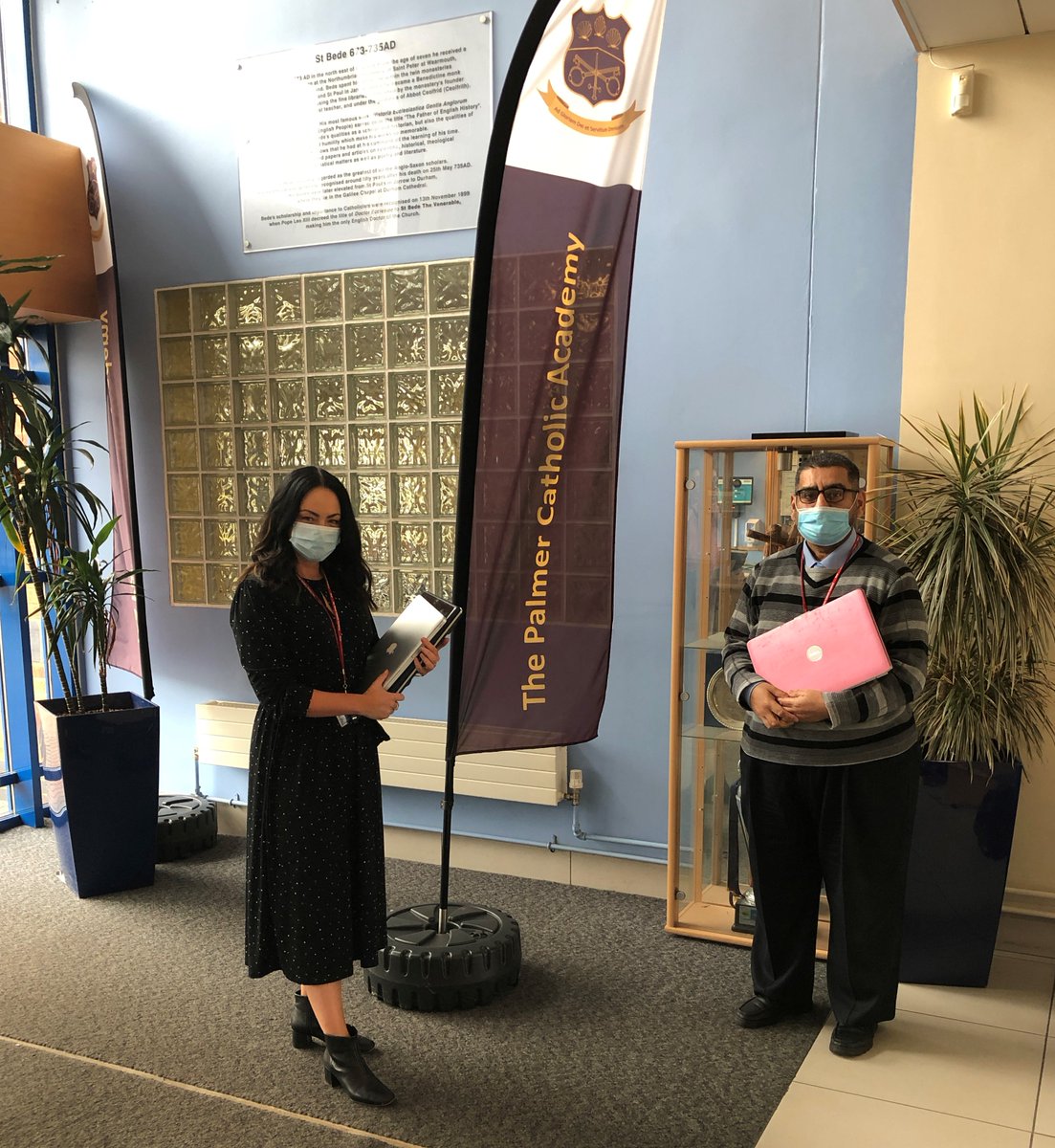 Thank you so much to <a href="/Redbridge4Ed/">Redbridge FOR Education Red4Ed Tech CIC</a> who have donated five laptops to us!  They are working to give laptops to Redbridge students to help with their remote learning.  Local people donate laptops which are then passed on to schools.  Our five laptops will be a great help!