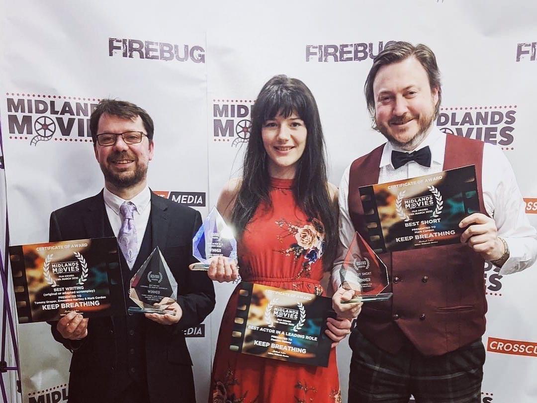 In 2020, Keep Breathing was lucky enough to win several awards, including Best Short Film and Best Actor at the Midlands Movie Awards, and Best Actress and Best Screenplay at the English Riviera Film Festival!

You can watch the film here: vimeo.com/531124077