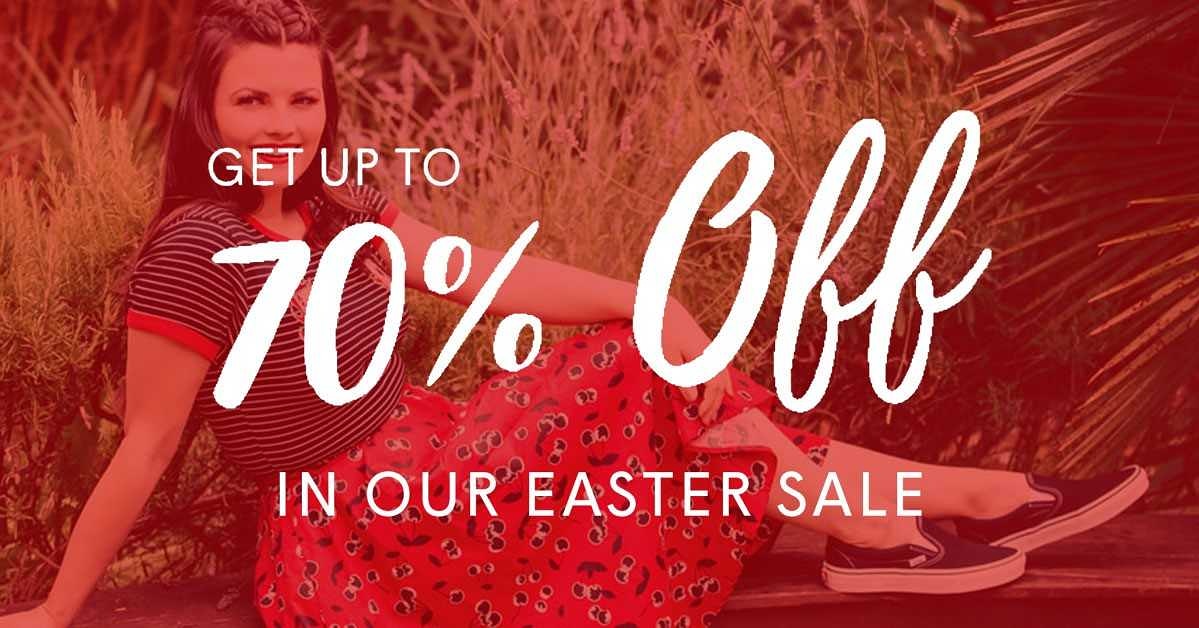 SAVE UP TO 70% IN OUR HUGE EASTER SALE! 
 
Grab a bargain this Easter, with up to 70% off selected items!  Sale ends Tuesday 6th April : tigermilly.com/sale