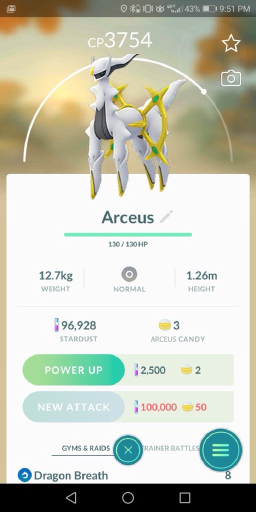 Lifting&Zombies on X: Arceus is now in Pokémon go!!! You can only