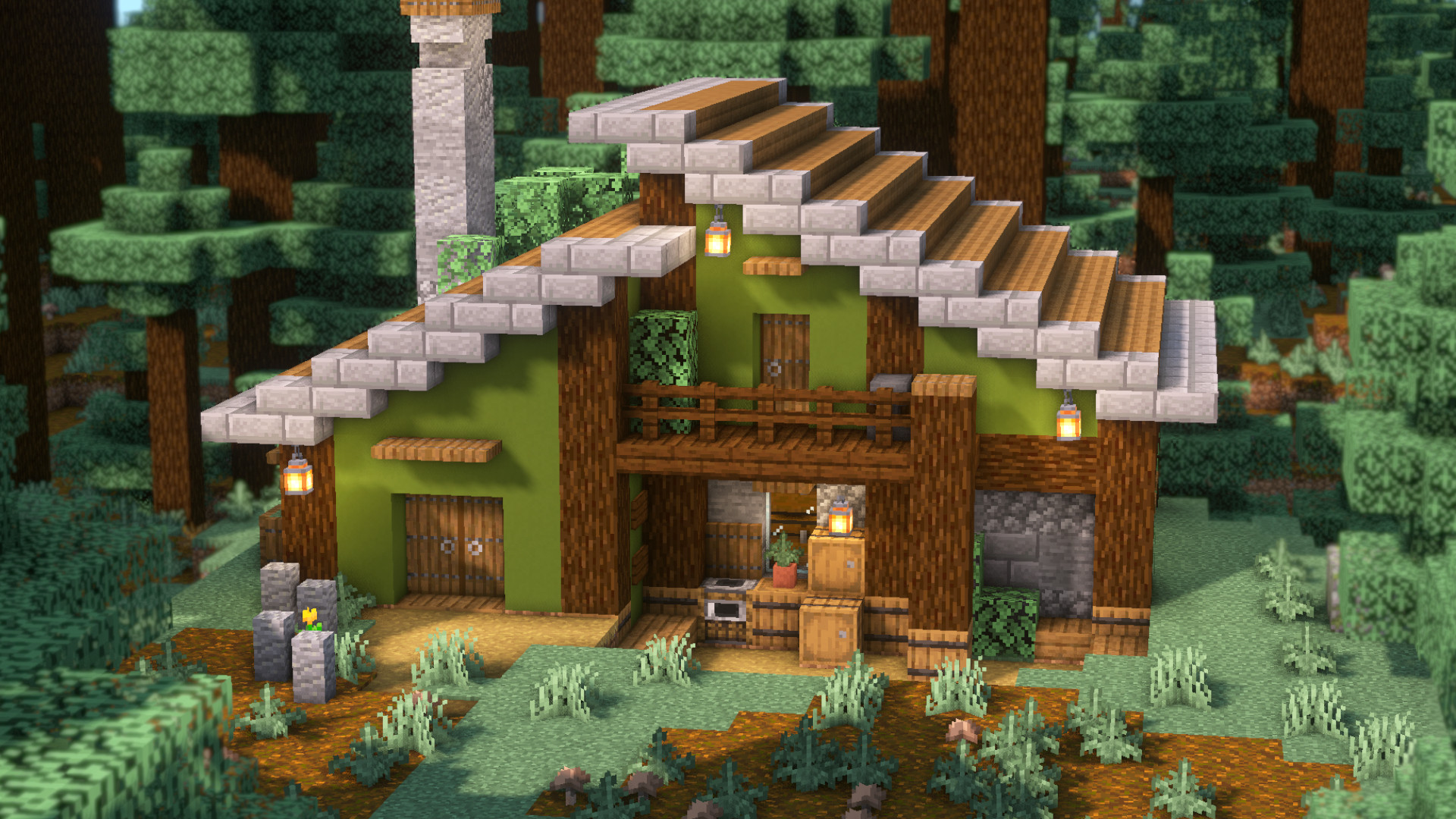 Fedo My Starter House In Taiga Biome Tutorial T Co Nwmnhtvie1 T Co Eey7lqpm Twitter